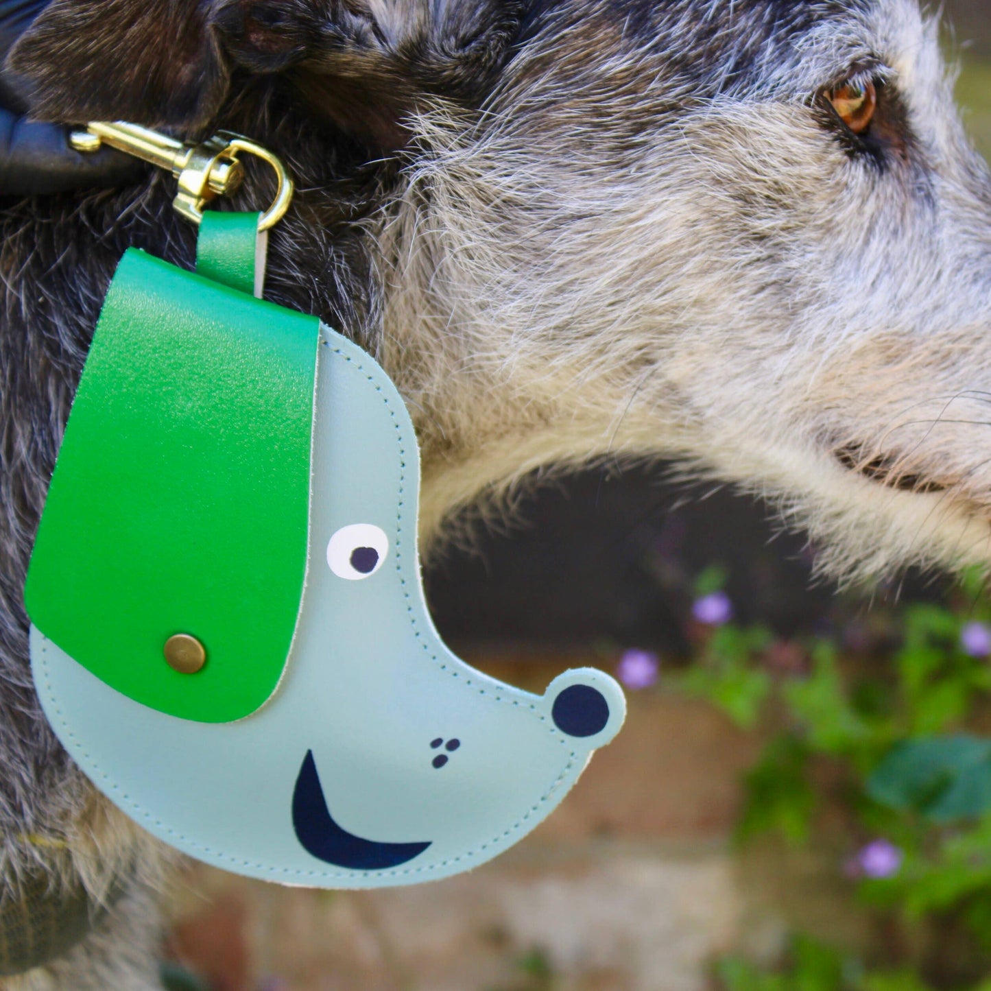 Ark Colour Design - Doggy Bag Holder with Clip: Heritage Blue/Green