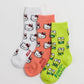 Baggu Kids Crew Sock Set of 3- Happy Mix Kids