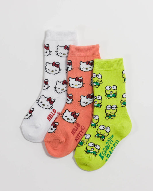 Baggu Crew Sock Set of 3-Sanrio Friends