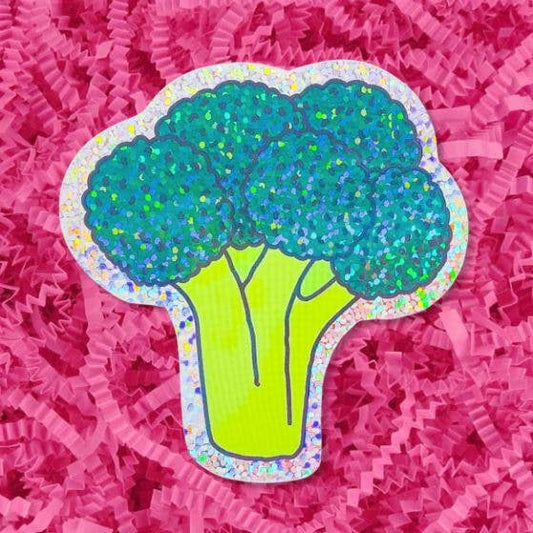 Jenny Lemons - Glitter Broccoli Sticker