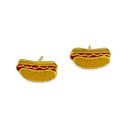 Jenny Lemons - Hot Dog Enamel Earrings