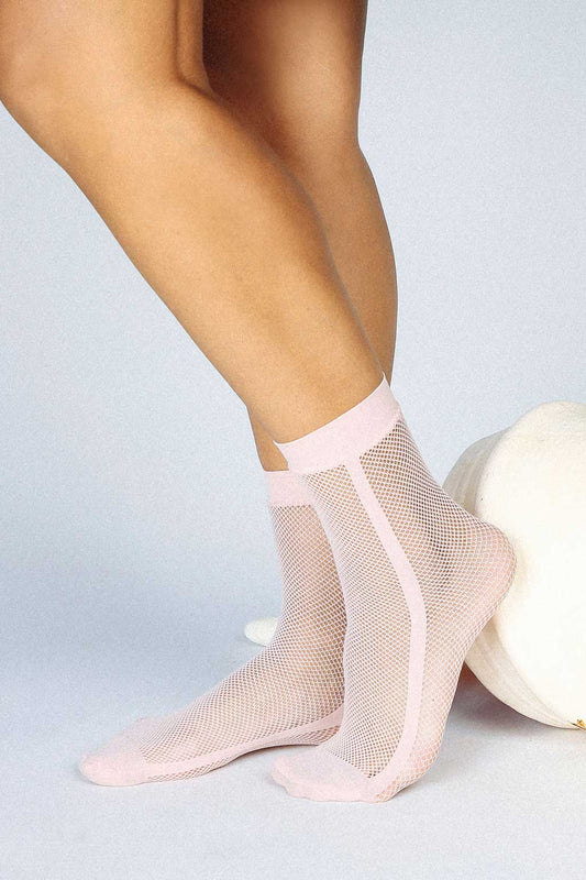Tailored Union - Reseau Pink Socks: Pink