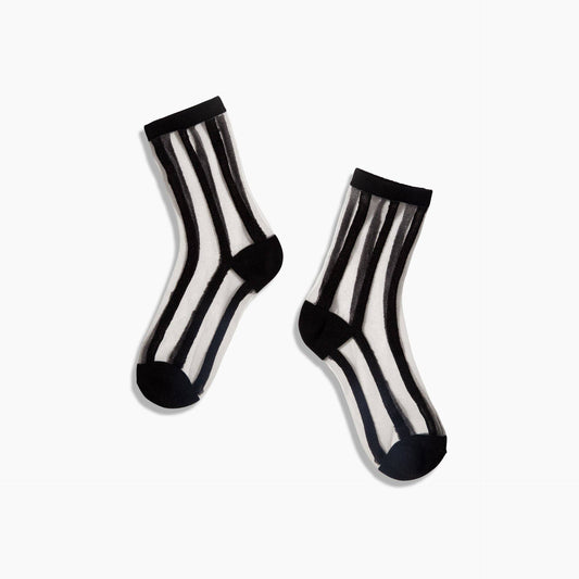 Sheer Socks in Lines - Poketo