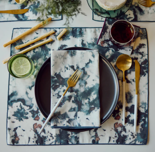 Grey Marble Placemats (set of 4) - Goldie Home