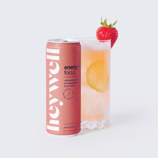 Heywell - heywell energy + focus sparkling strawberry lemon